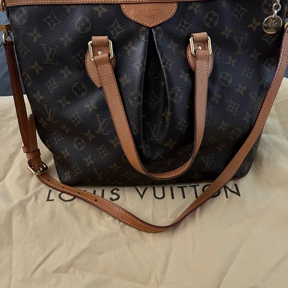 Louis Vuitton Black and Brown Monogram Shoulder Bag
